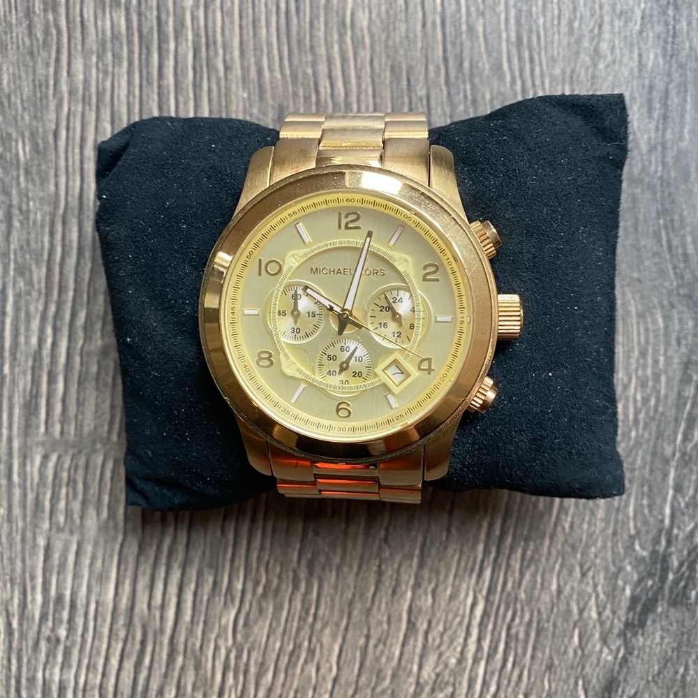 Michael Kors oversized gold watch